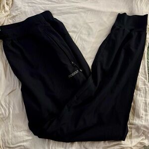 Dark Navy Joggers with Zipper Pockets